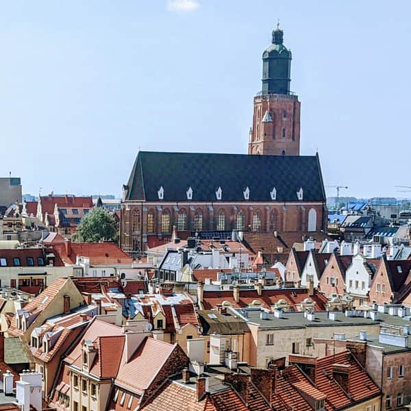 Garrison Church of St. Elizabeth - the highest viewpoint in the center of Wrocław