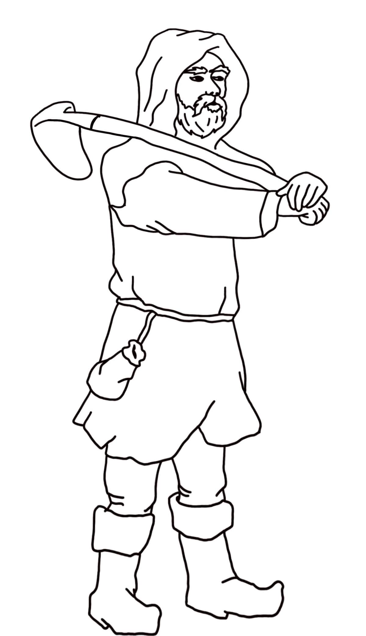 Gwarek Olkusz - kolorowanka do wydruku