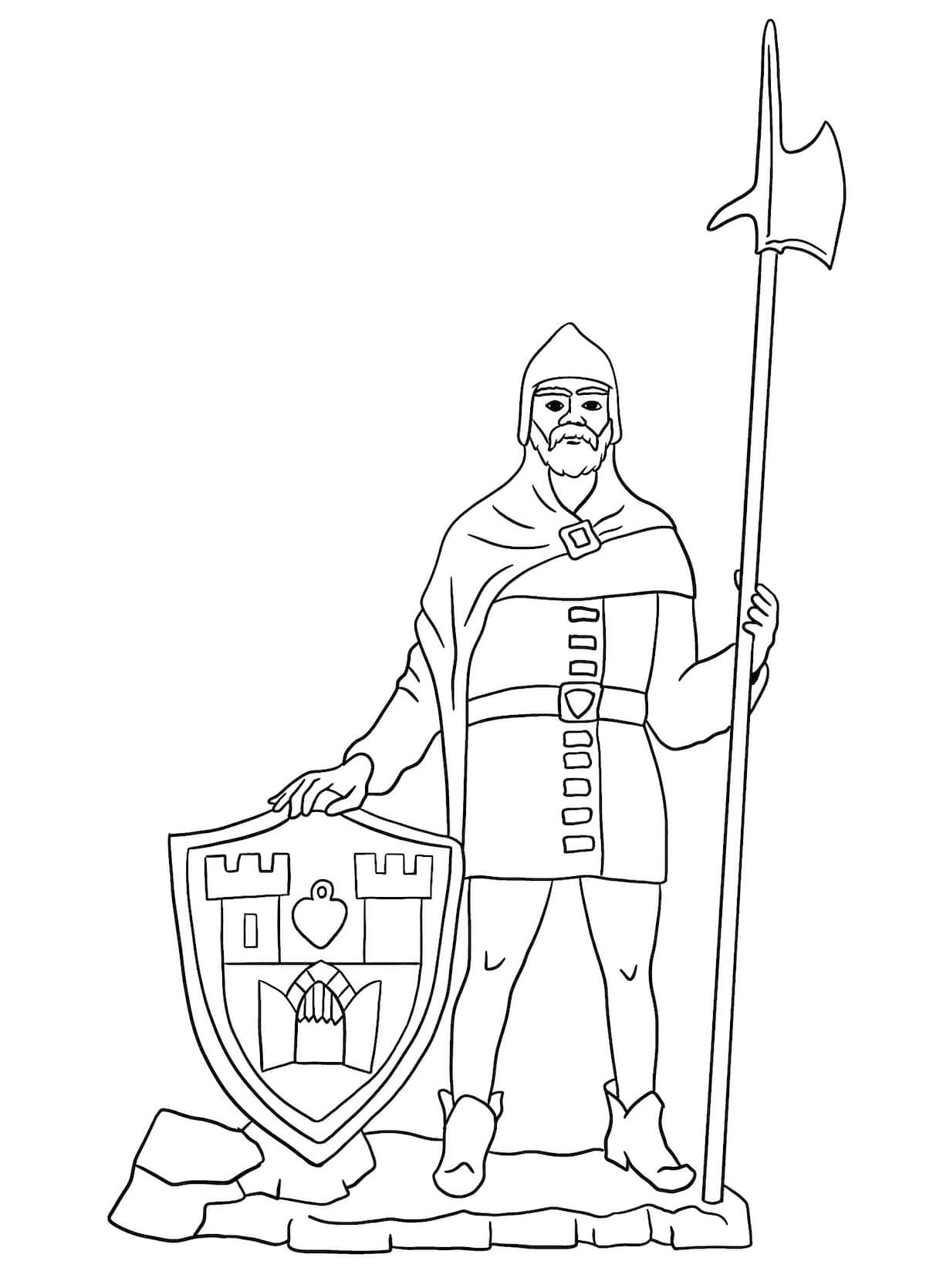 Olkusz - kolorowanka dla dzieci do wydruku