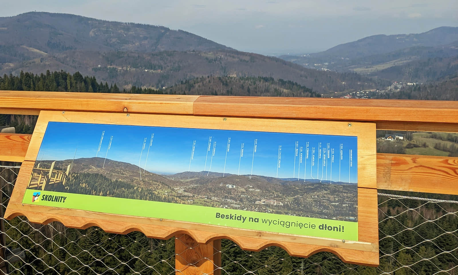 Skolnity - widok na północ