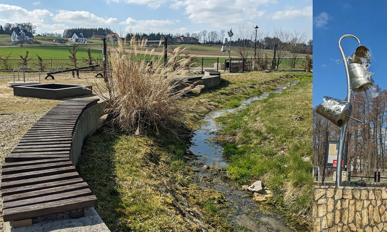 Dolina Dłubni. Park i fonatanna w Imbramowicach