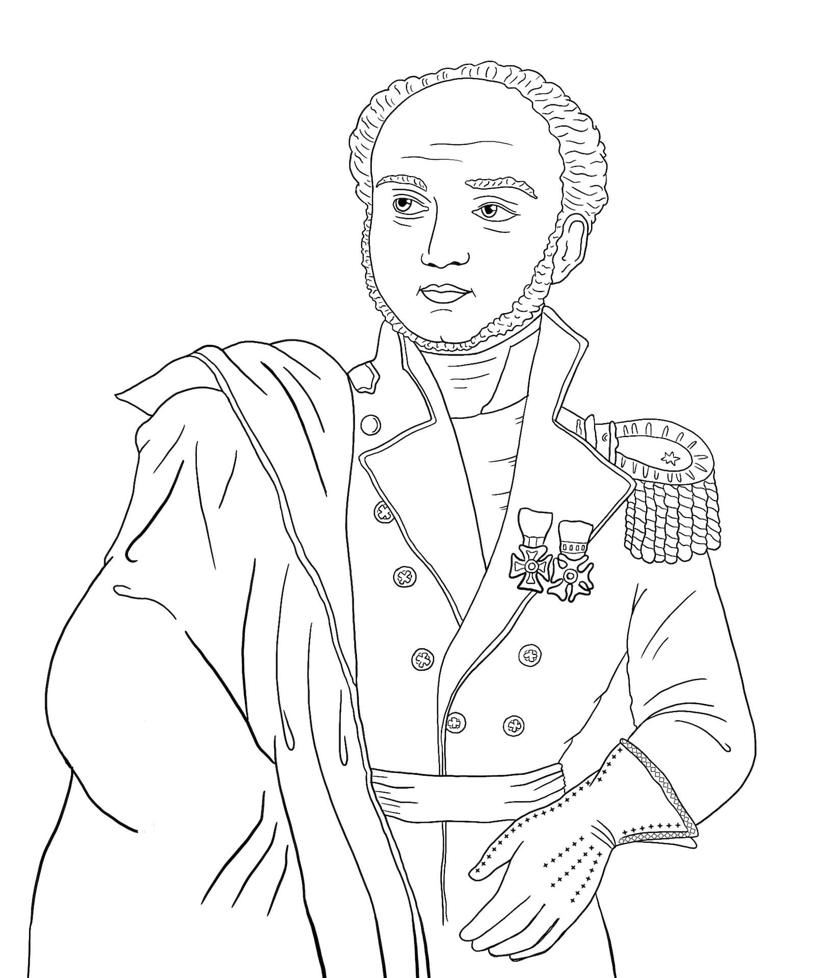 Generał Józef Bem - kolorowanka dla dzieci