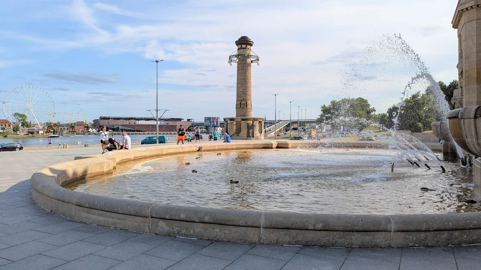 Wały Chrobrego, fontanna