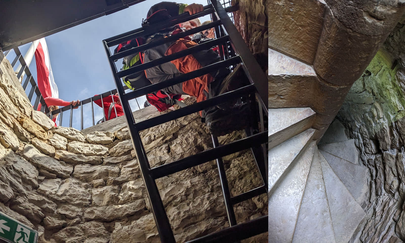 Zamek Lipowiec- wejście na wieżę