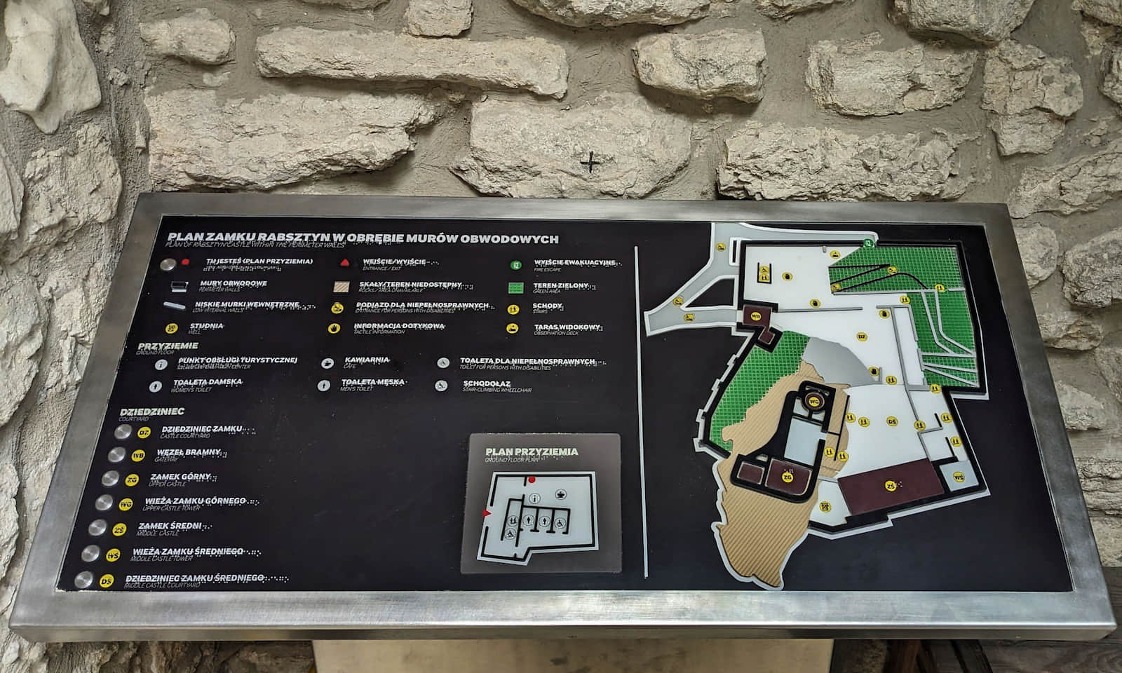 Plan zamku Rabsztyn