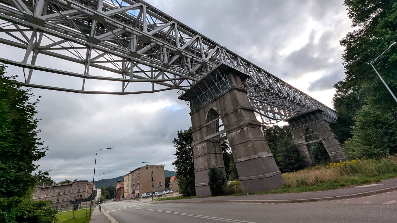 Railway viaduct in the Podgórze district of Wałbrzych