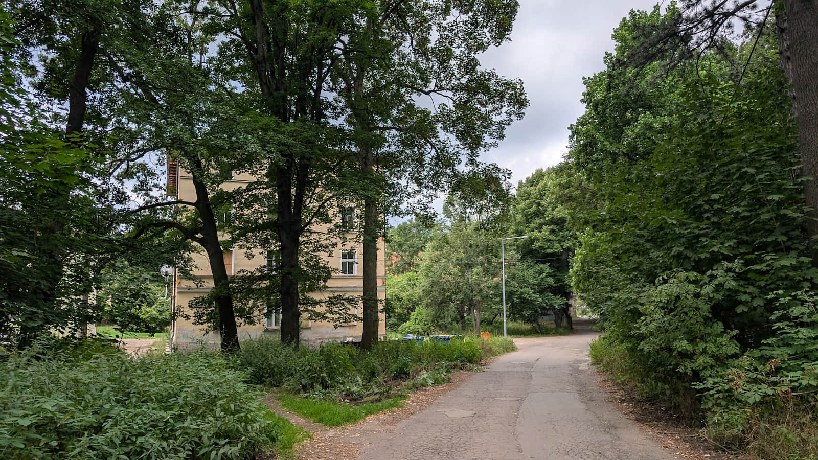 Urban beginning of the trail