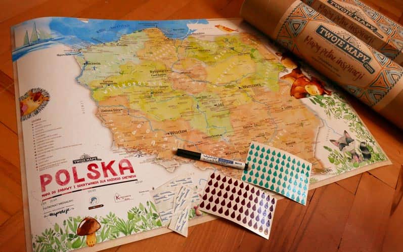 Mapa Polski dla dzieci - co znajdziesz w tubie?