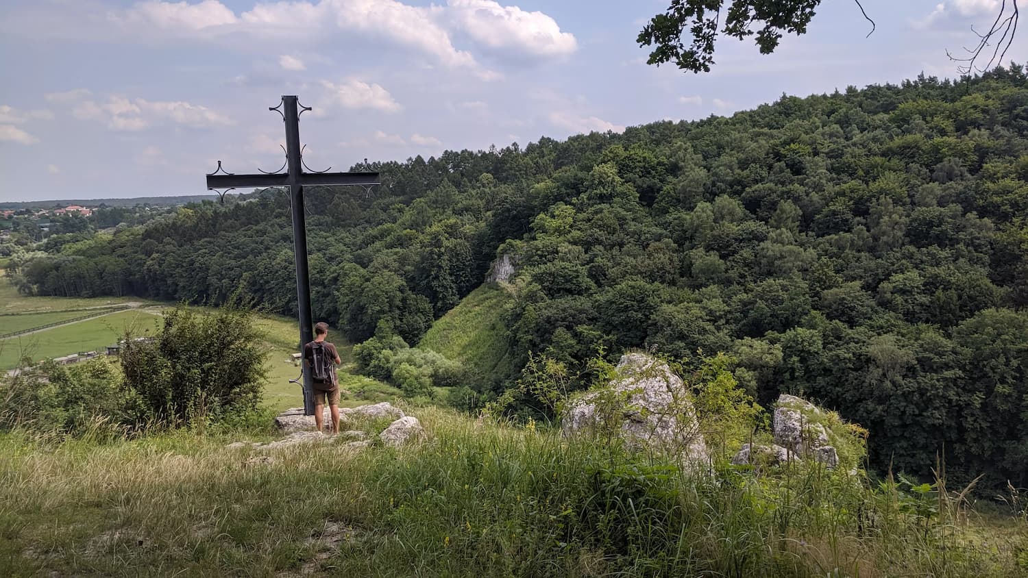 Widok ze Skały Kmity