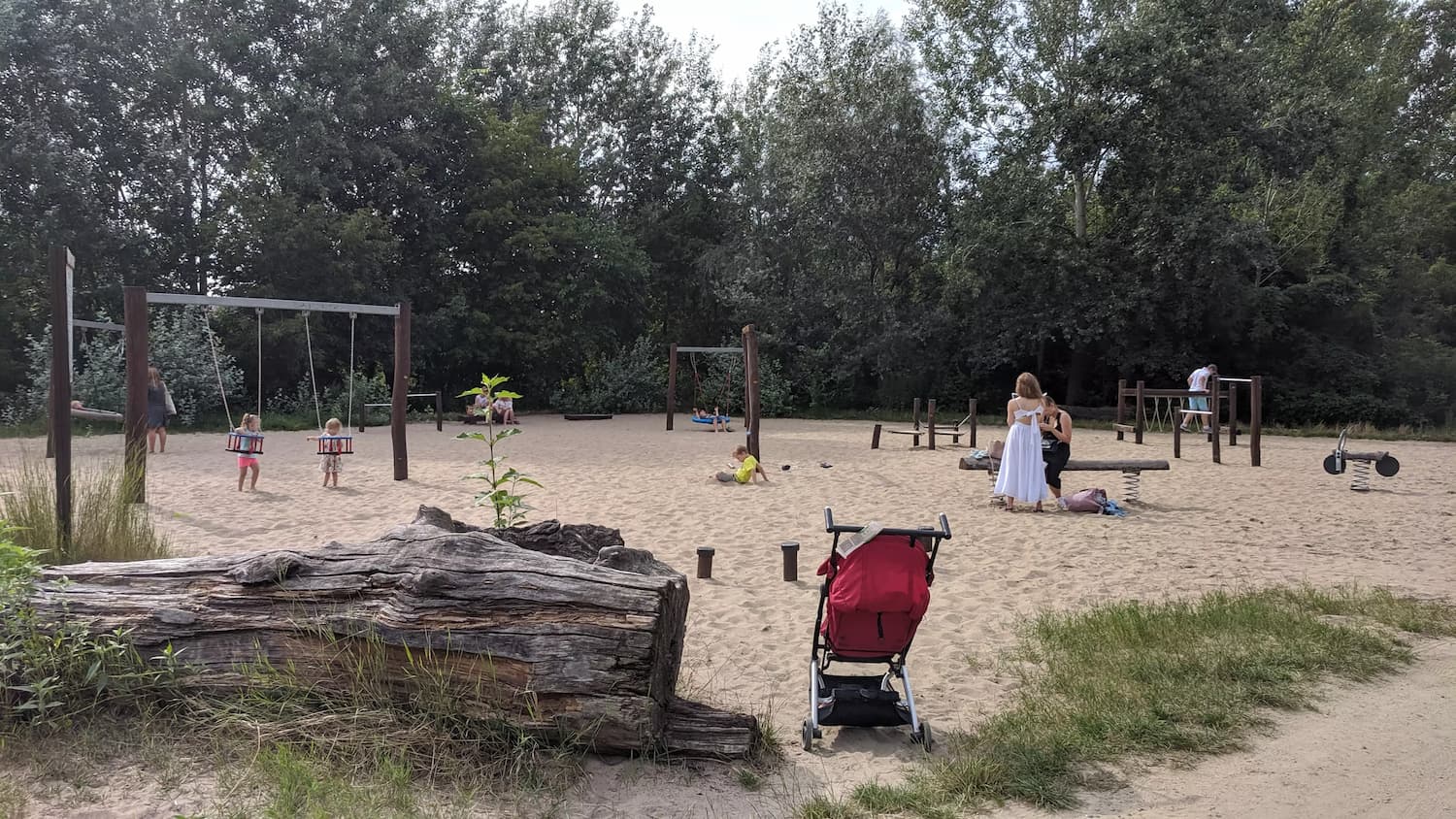 Praga Beach in Warsaw - playground near the beach