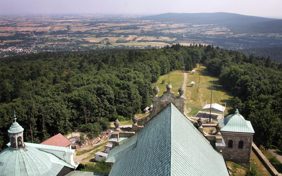 Święty Krzyż: widok z wieży klasztoru