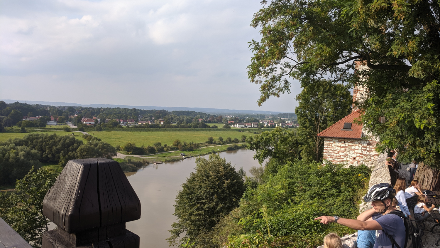 Opactwo Benedyktynów w Tyńcu - widok z opactwa na Wisłę
