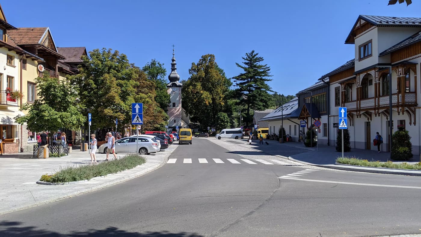 Rynek w Krościenku nad Dunajcem