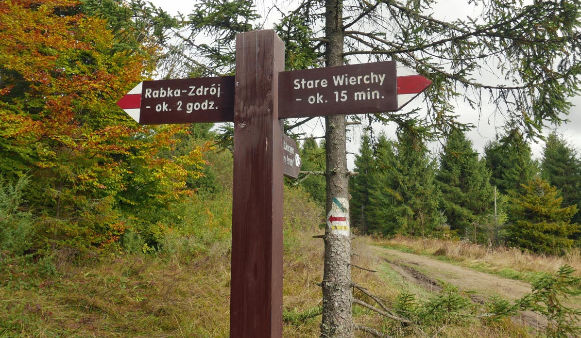 Pętla: Stare Wierchy - Maciejowa: czerwony szlak