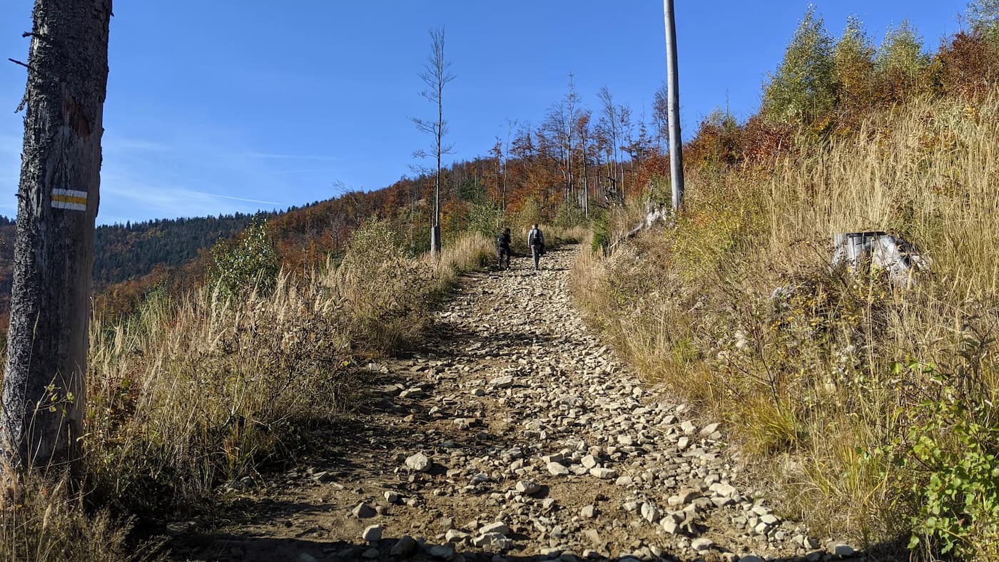 Wielka Racza - żółty szlak