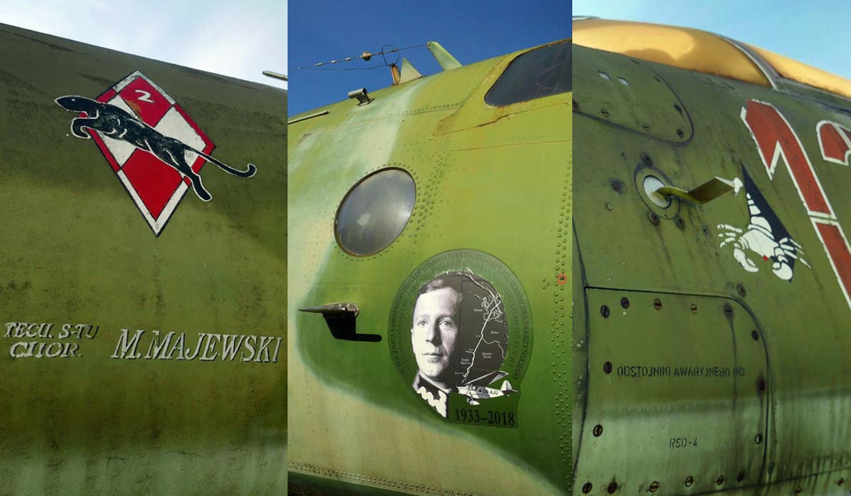 Polish Aviation Museum in Krakow - drawings on planes
