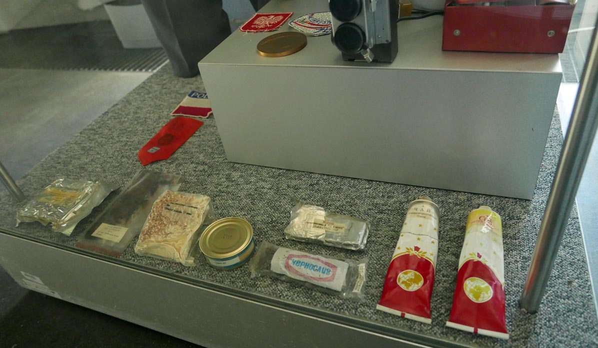 Polish Aviation Museum in Krakow - Mirosław Hermaszewski's display case