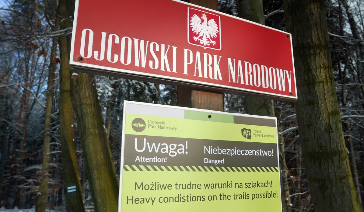 Ojców i Ojcowski Park Narodowy w zimie