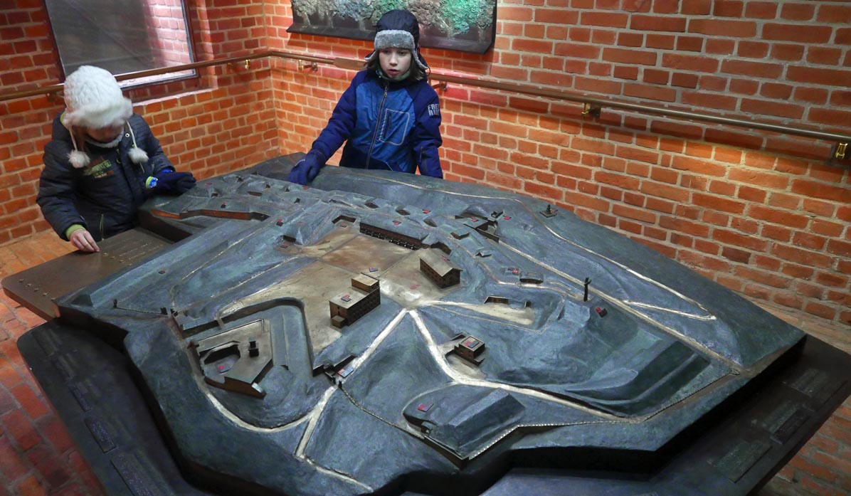 Góra Gradowa - historical exhibition, fort model