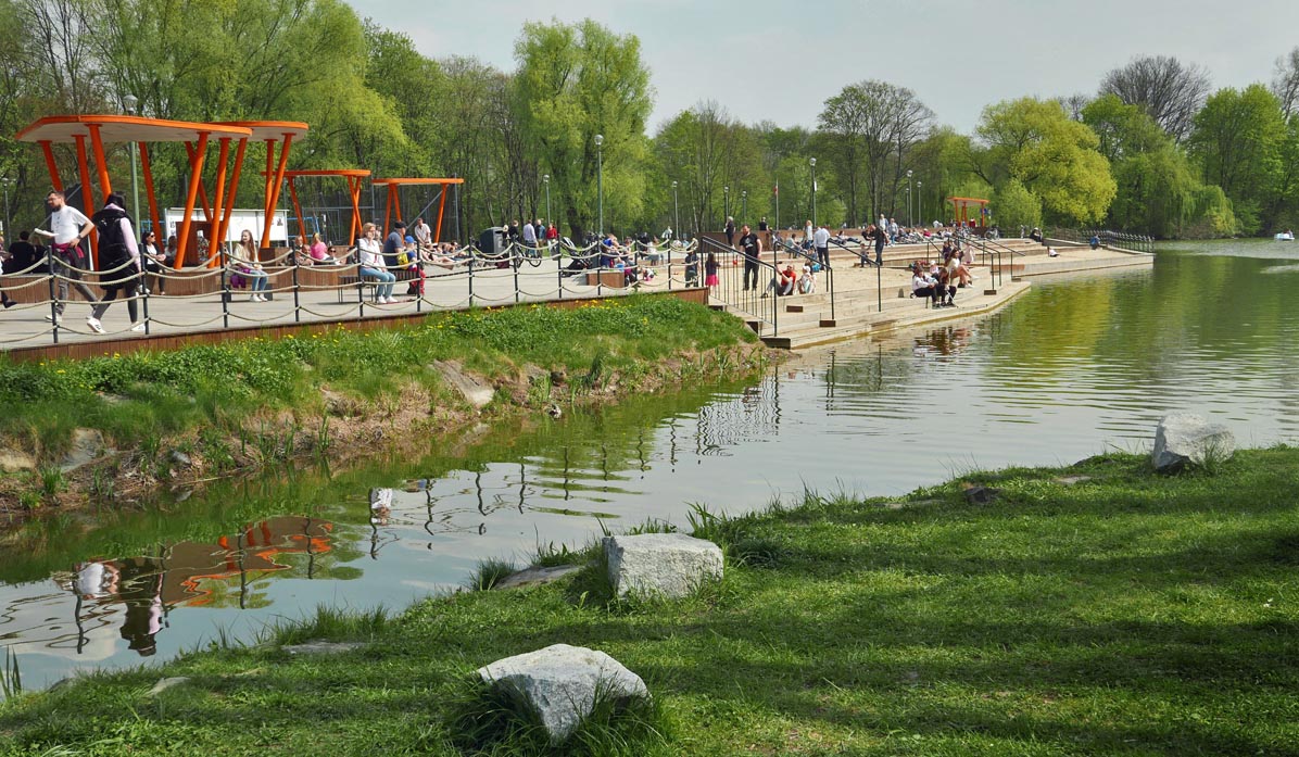Nowa Huta Reservoir - urban beach