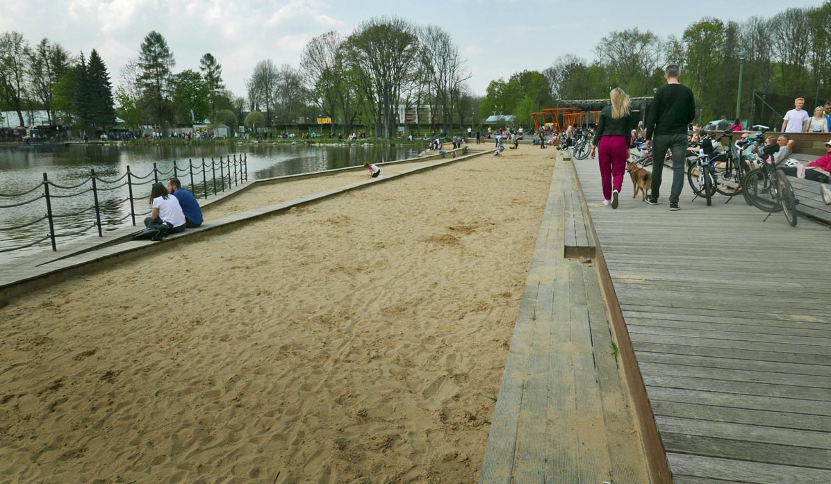 Urban Beach by the Nowa Huta Reservoir