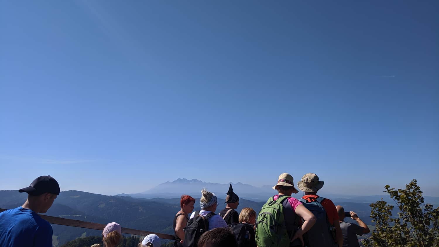 Wysoka - widok ze szczytu na Tatry