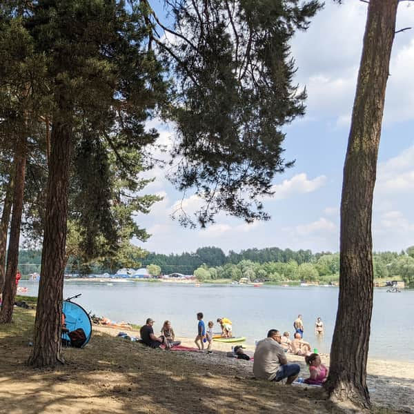 Zalew Kryspinów - kąpielisko, plaża, atrakcje