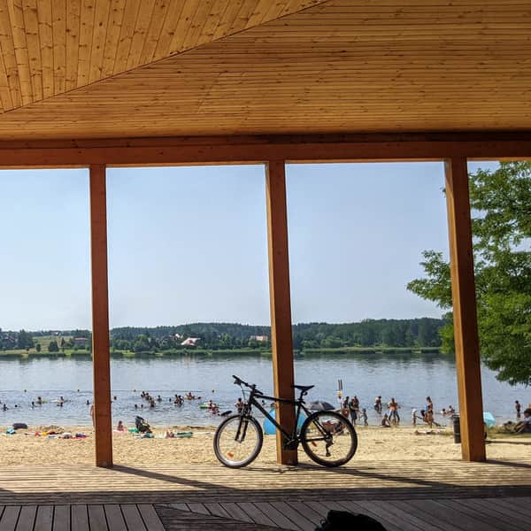 Chechło Reservoir in Trzebinia - beach and swimming area