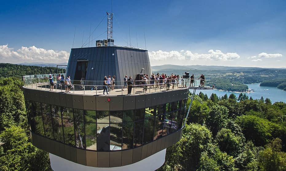 Solina: wieża widokowa  i skywalk na górze Jawor, fot. PKL