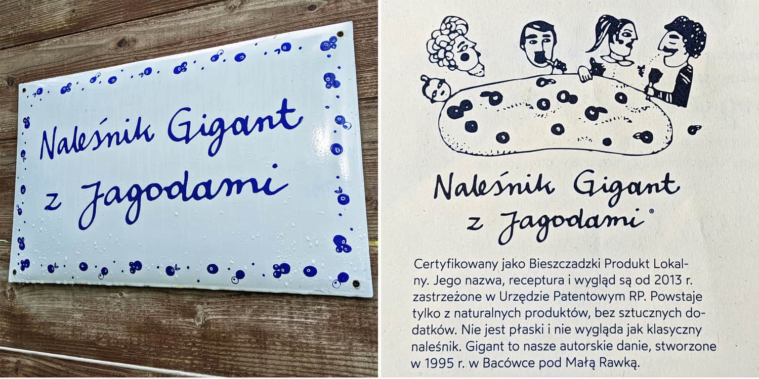 Chata Wędrowca i Naleśnik Gigant z Jagodami.  Wspomnienie z Chaty Wędrowca, 2022 r.