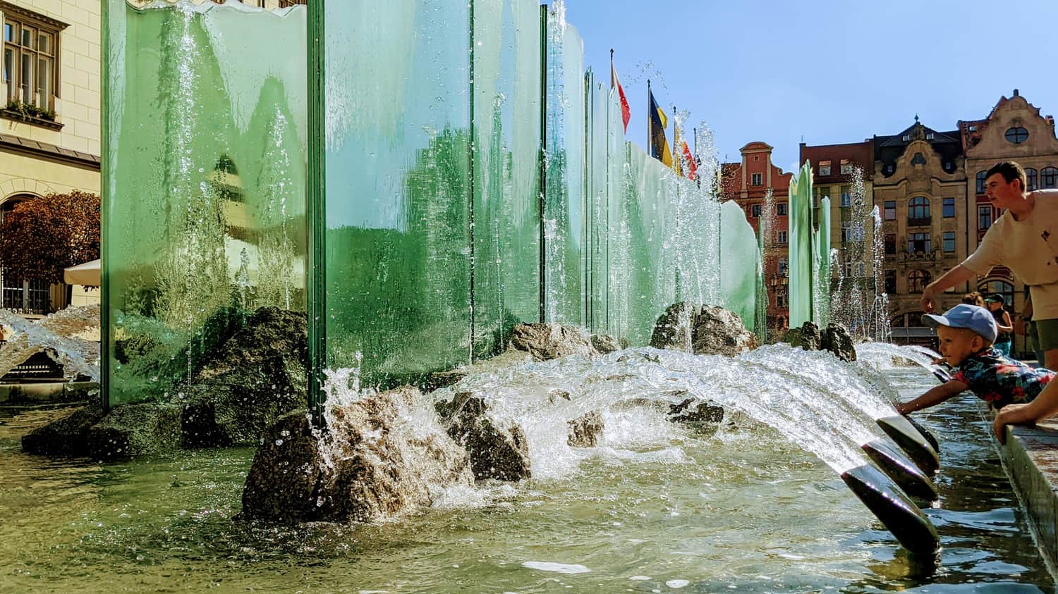 The fountain now standing in its place used to be the 