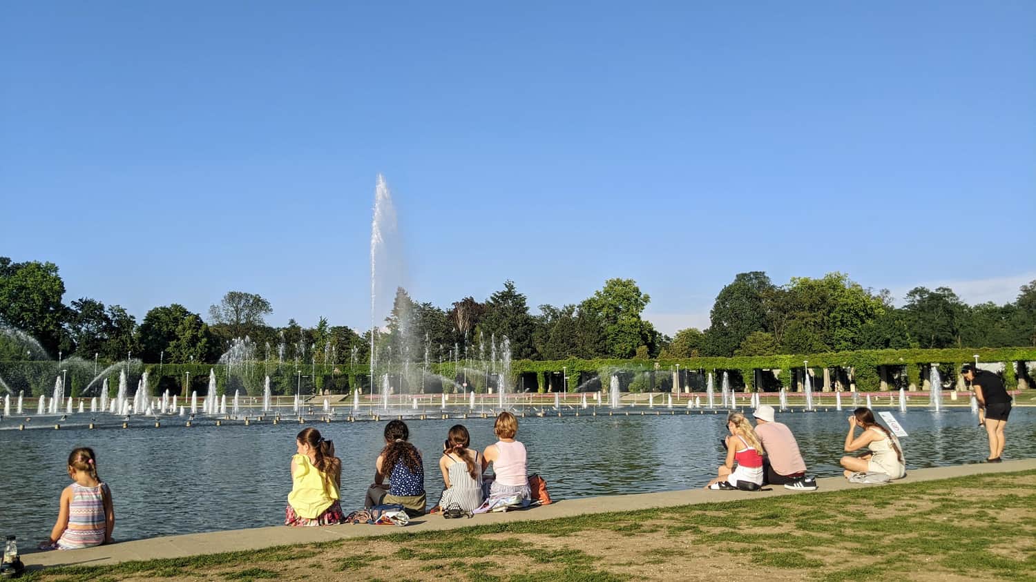 Multimedia fountain in Wrocław
