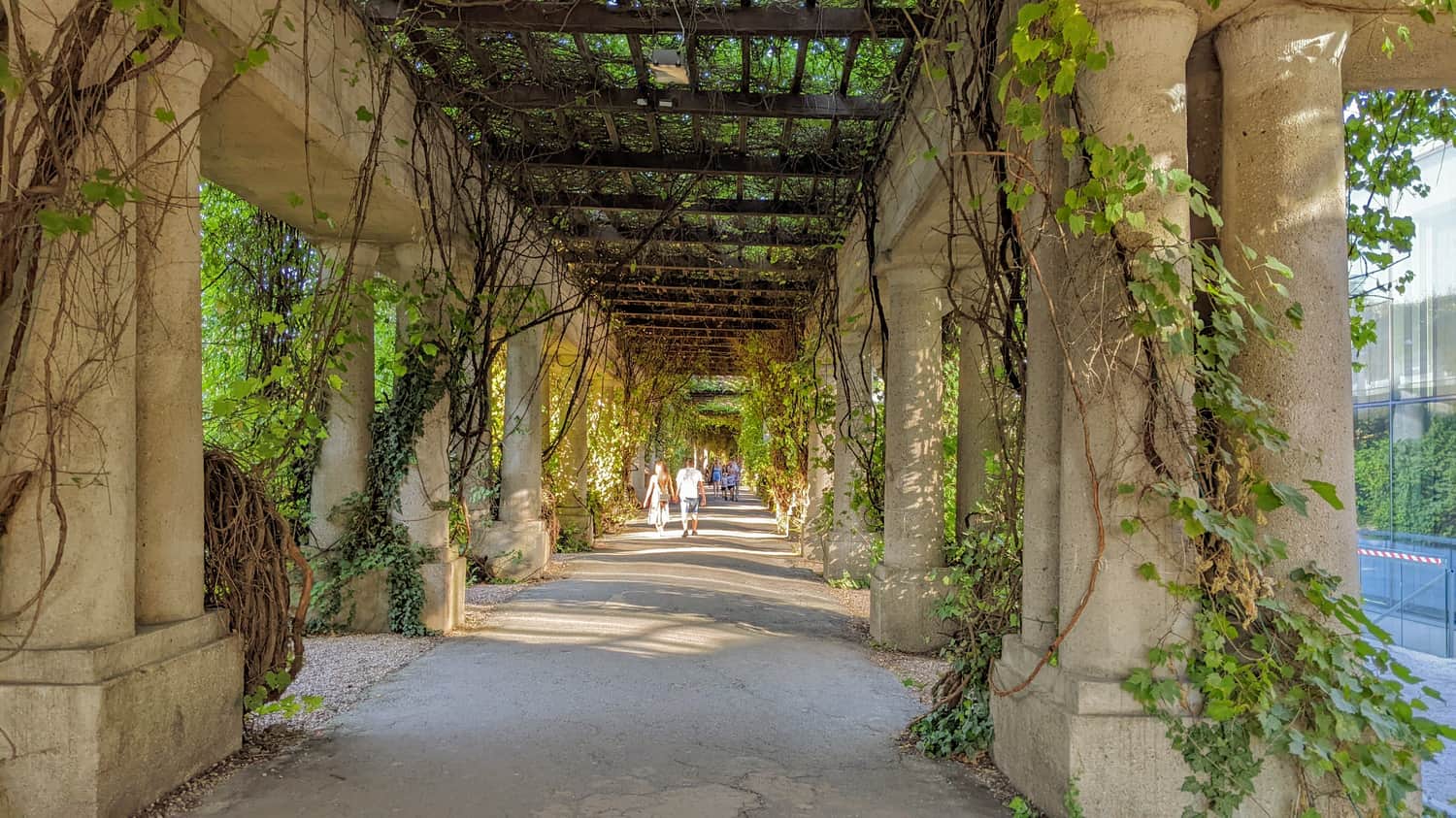 Historic Pergola in Wrocław near Centennial Hall
