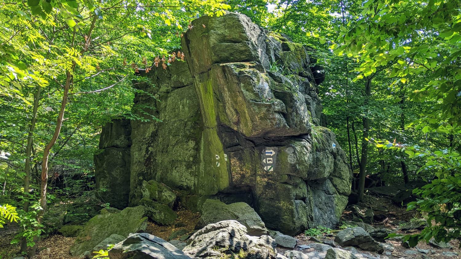 Rocks on the blue trail