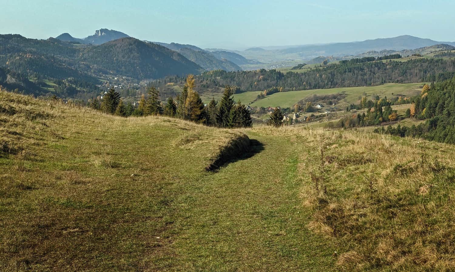 Views from meadows above Jaworki. Red trail Jaworki - Piwniczna
