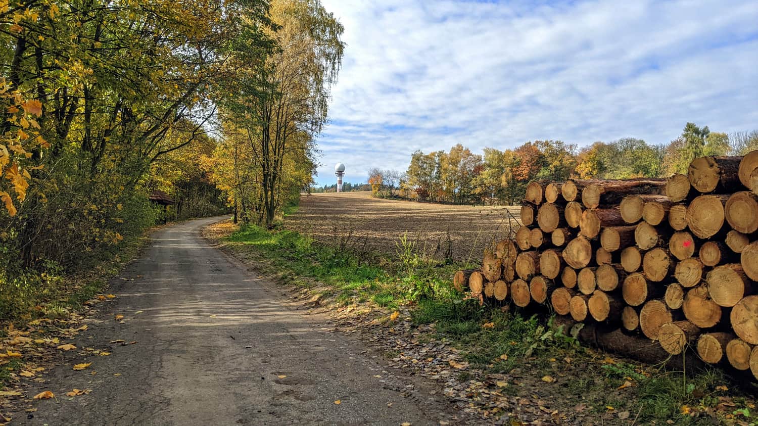 Radar Zapałka - dojazd ul. Leśną z Zabierzowa