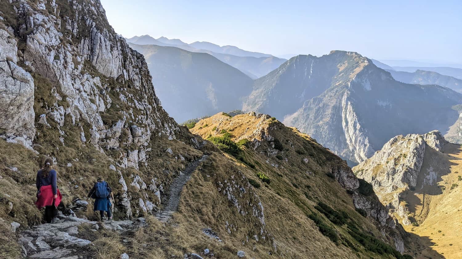 Widokowa część szlaku za Doliną Tomanową