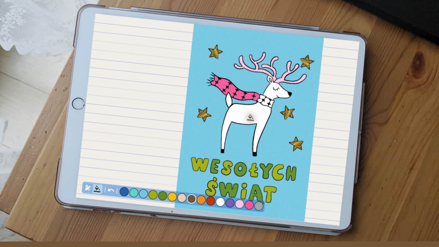 Kartki świąteczne - kolorowanki on-line