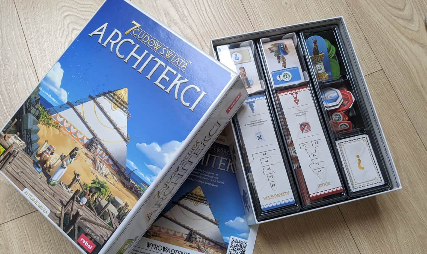 Gra 7 Cudów Świata Architekci wydawnictwo Rebel