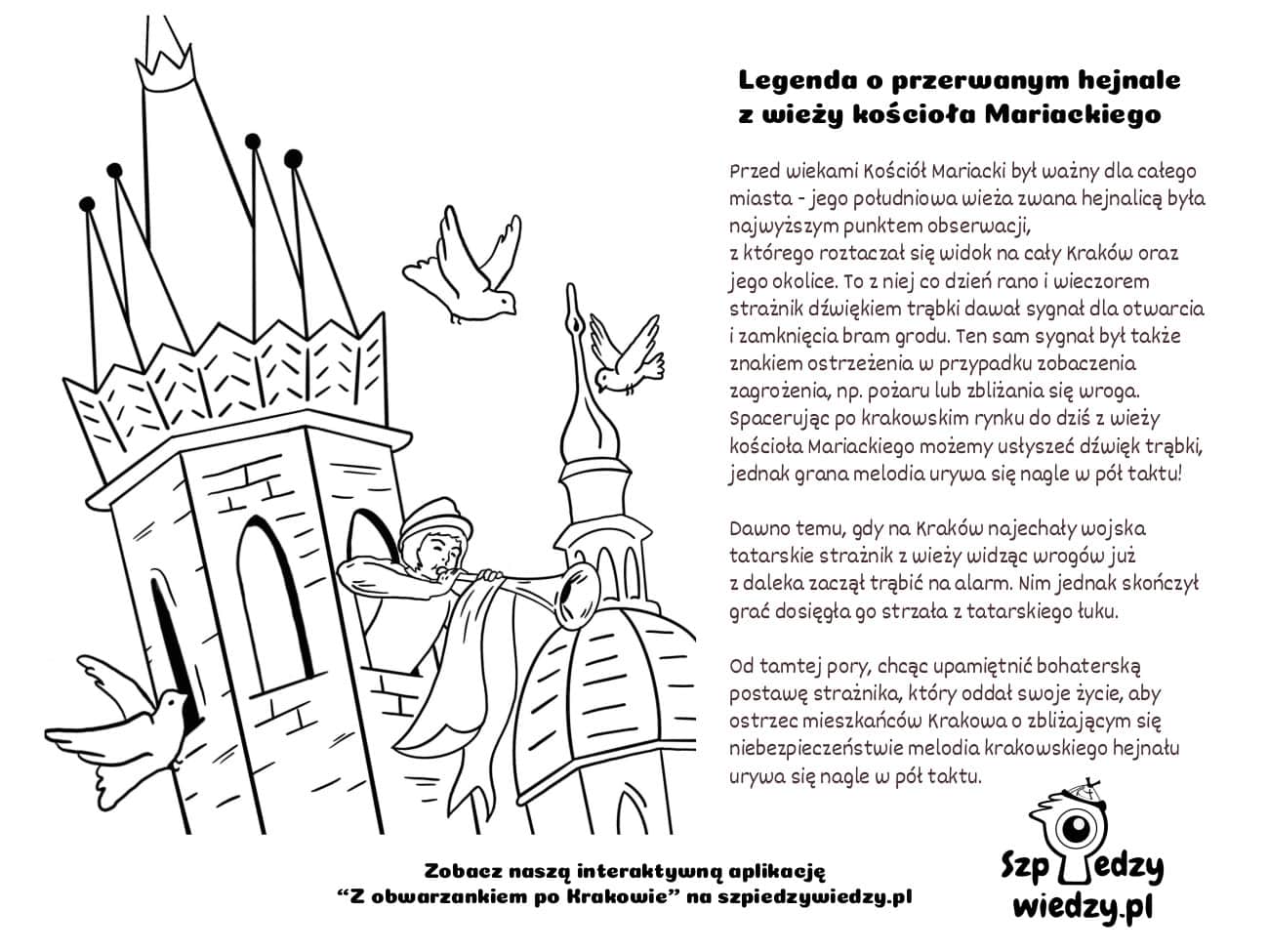 Legenda o przerwanym hejnale z wieży kościoła Mariackiego