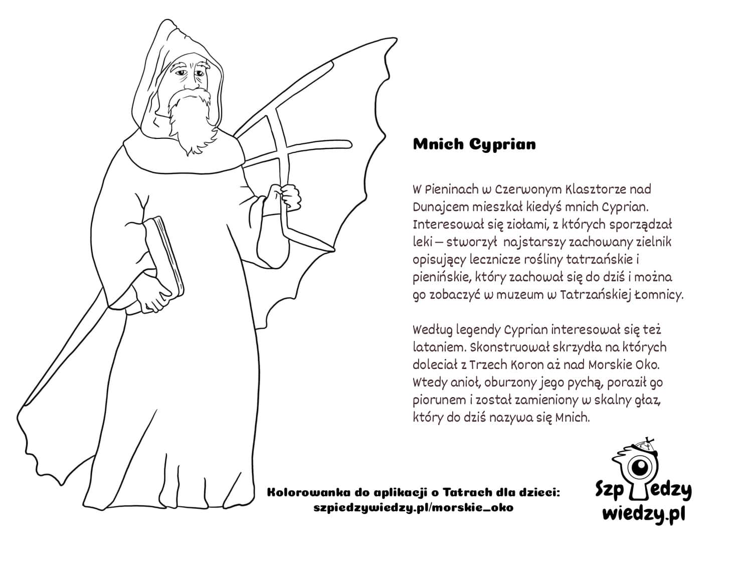 Printable file: coloring page and legend for children 