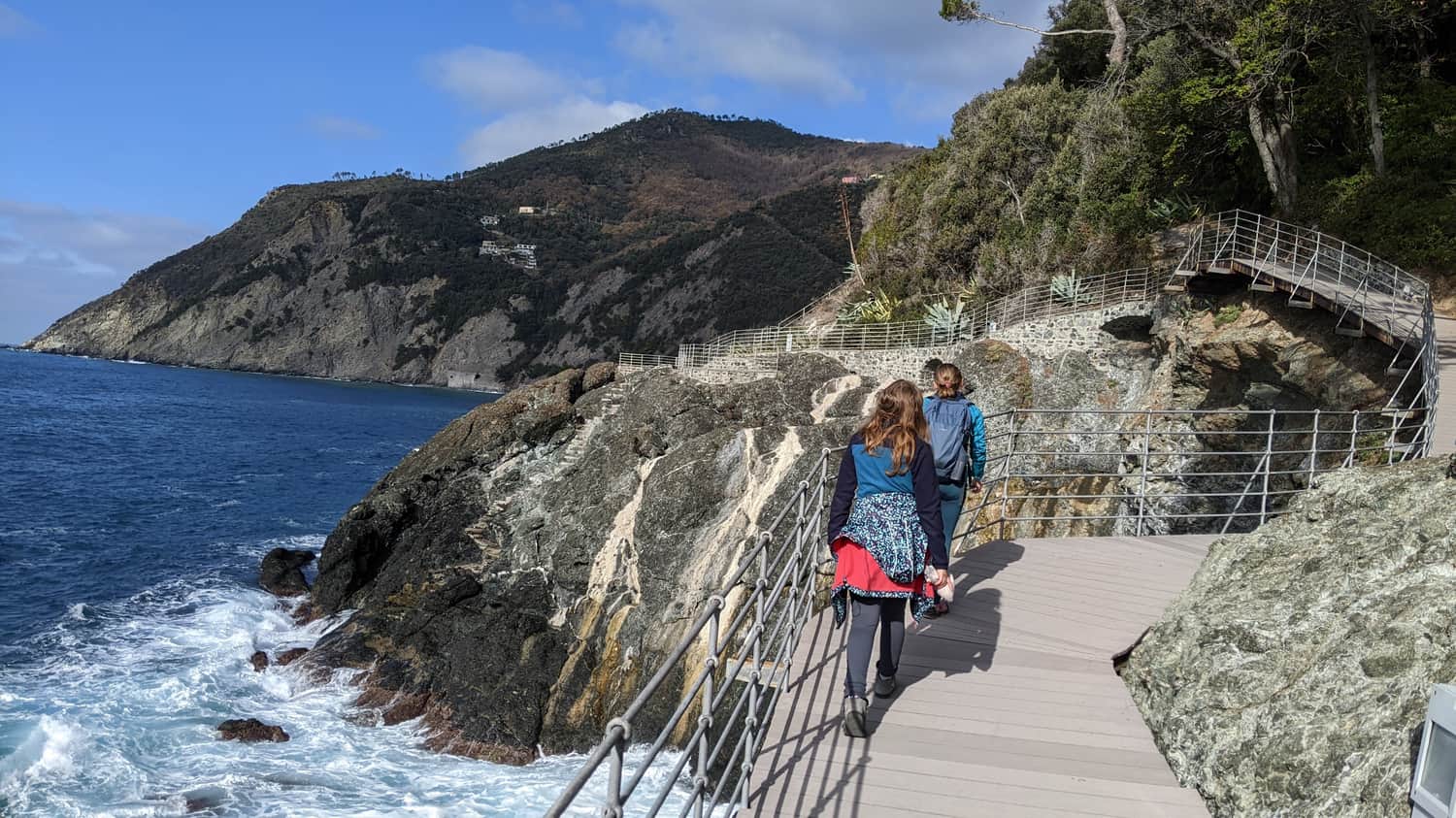 Framura - scenic terrace along the coast