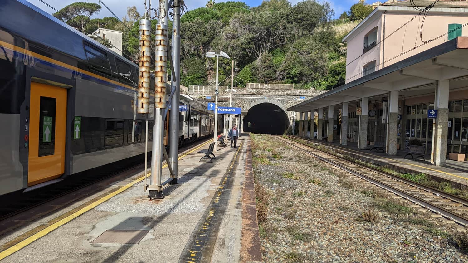 Train station in Framura