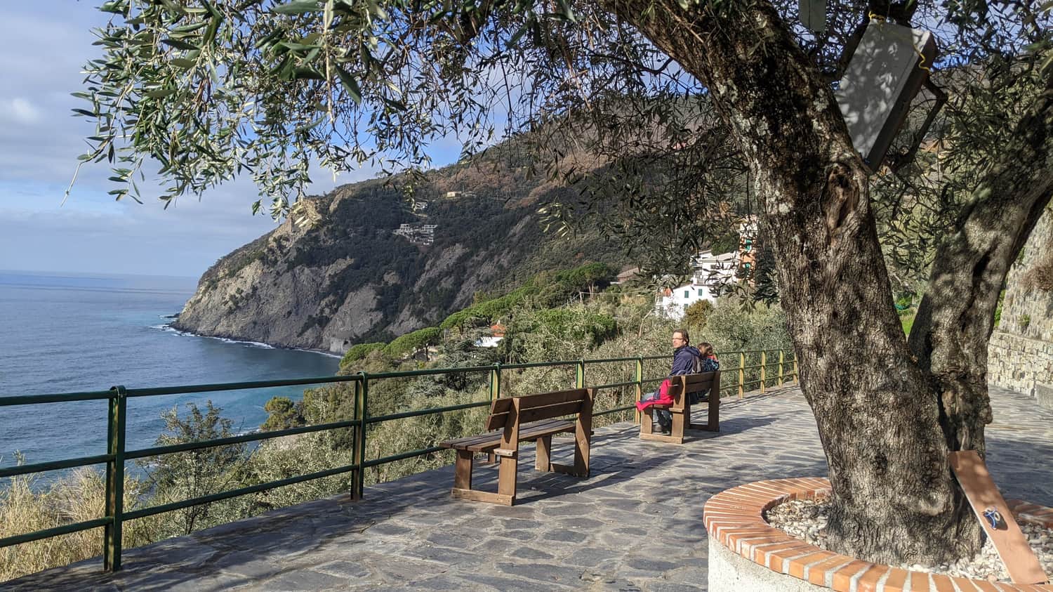 Viewpoint in the village of Anzo above the train station in Framura