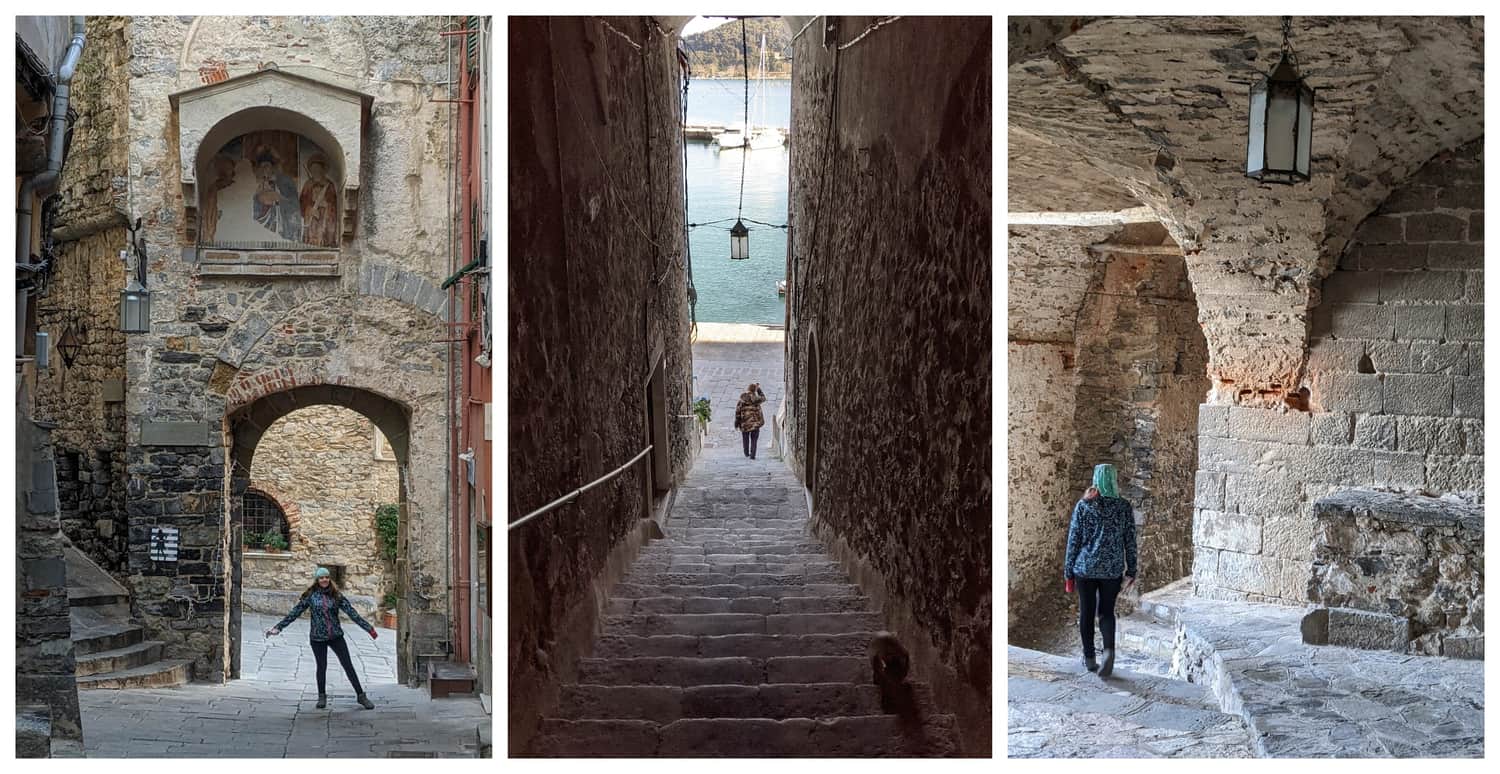 Brama do Portovenere, pierwsze zdjęcie od lewej