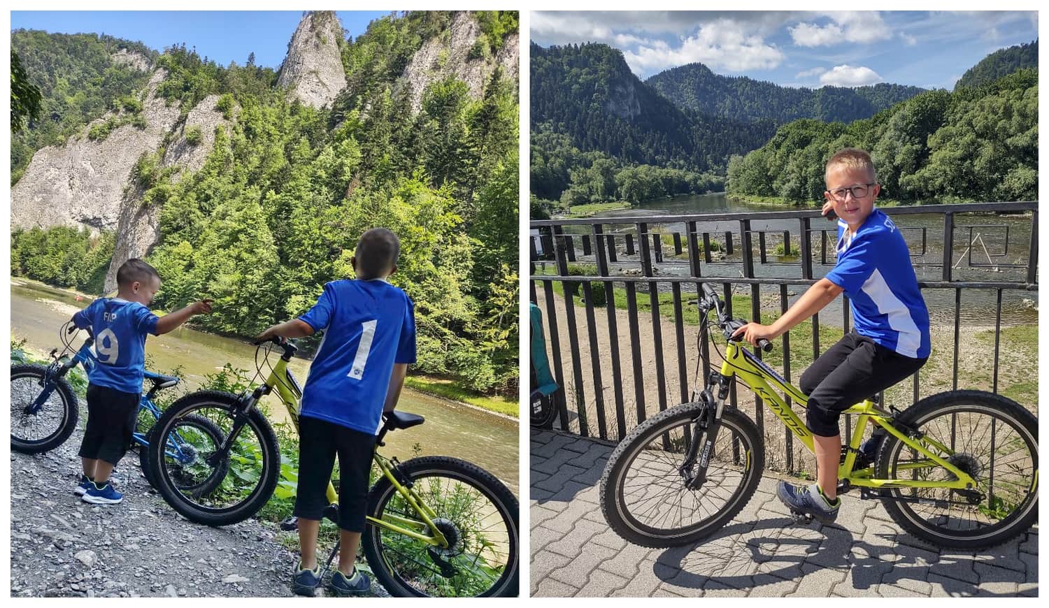 Pieniny Road - pedestrian and cycling path from Szczawnica to the village of Czerwony Klasztor