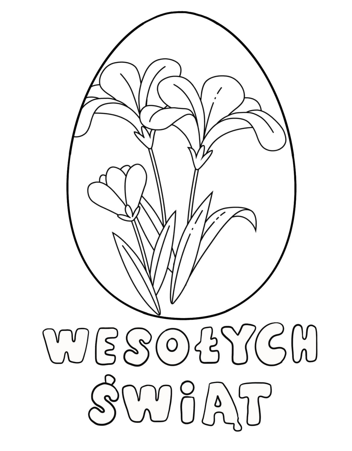 Kartka na Wielkanoc - kolorowanka on-line