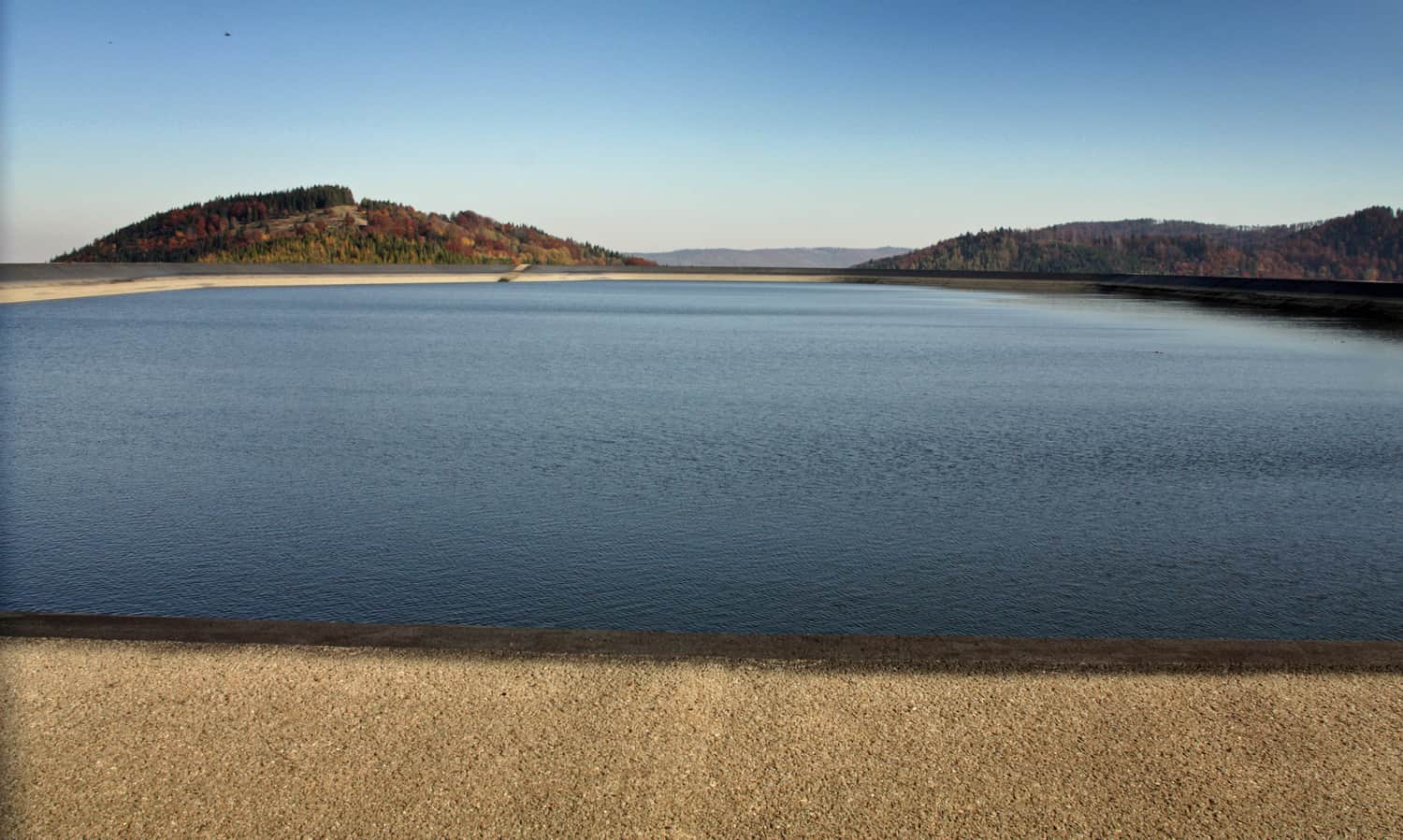 Mount Żar - reservoir of the pumped-storage power plant