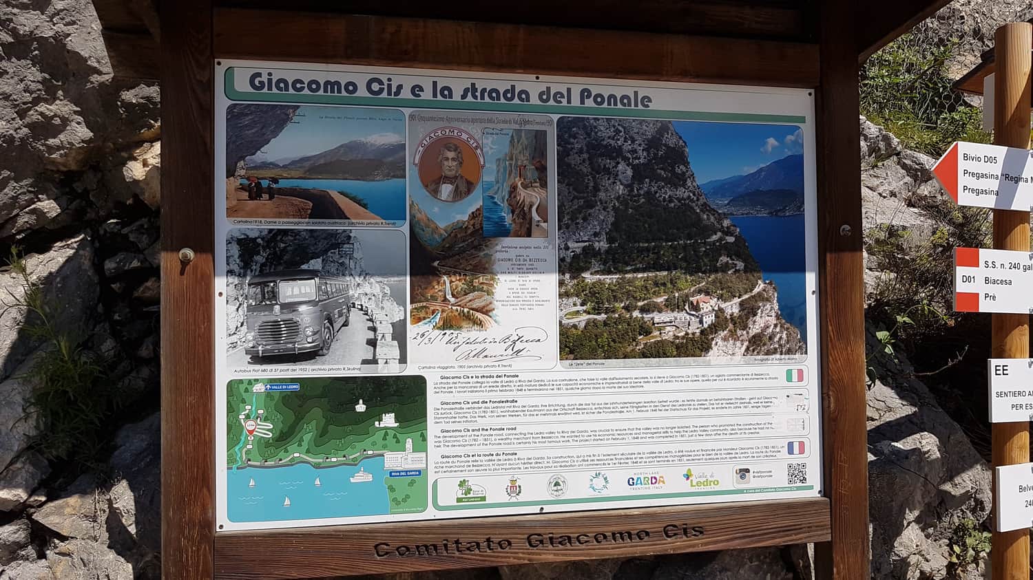 Via del Ponale szlak pieszo-rowerowy nad jeziorem Garda