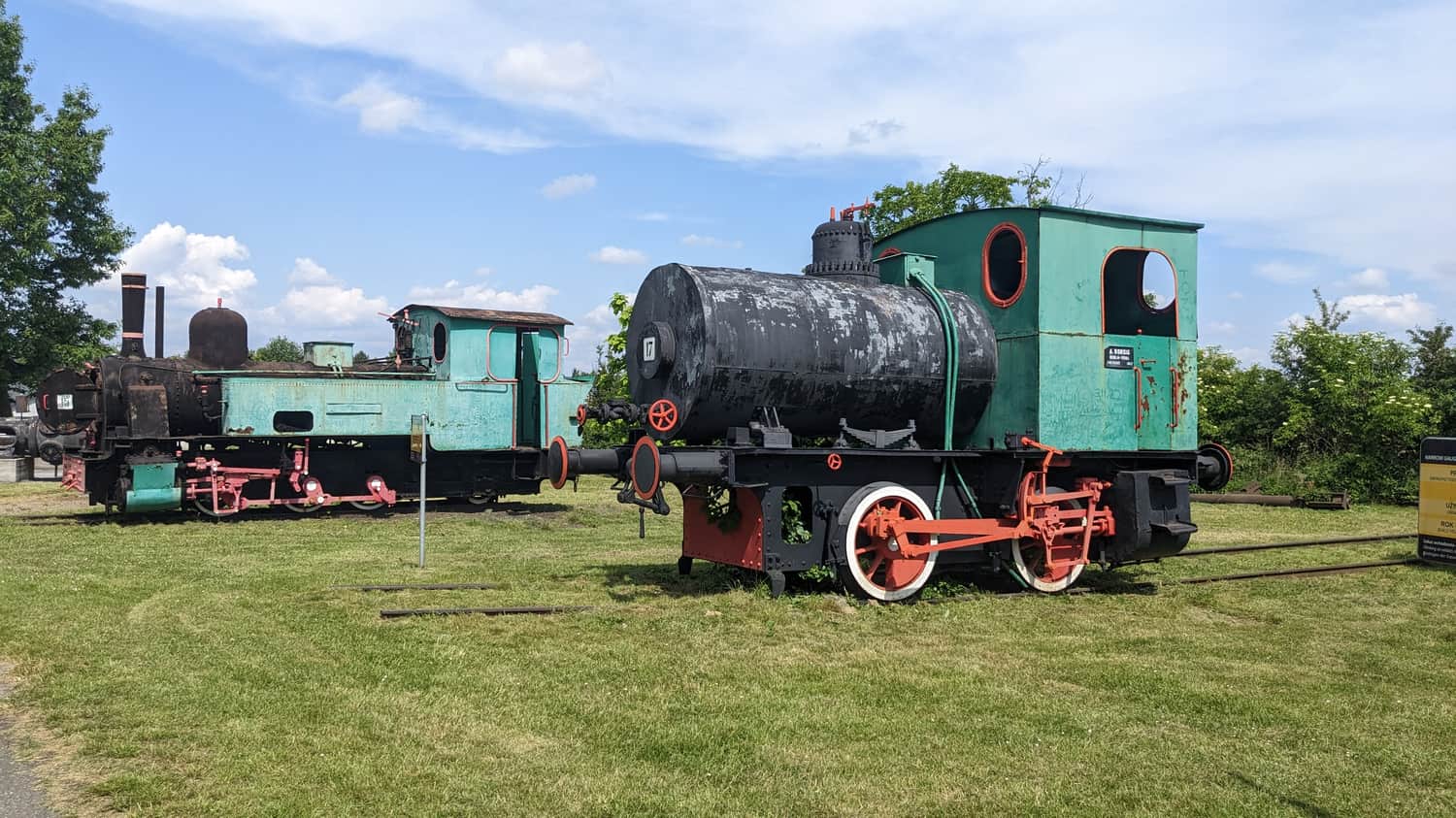 Open-air museum of steam machines at the Historic Silver Mine